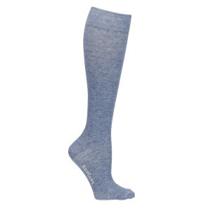 Stützstrümpfe Wolle und Baumwolle, Jeans Blau