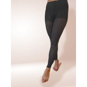 Stützstrumpf Leggings, Mikrofaser, 140 Denier, Grau