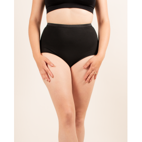 3er-Pack Maxi-Slips, Baumwolle, Schwarz